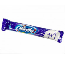 Батончик Milky Way 1+1 шоколадный, 52г